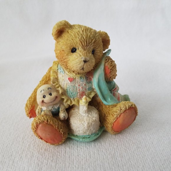 Vintage 1992 P.Hillman Cherished Teddies Birthday Bears Lot of 3, Baby thru 2 - Picture 13 of 15